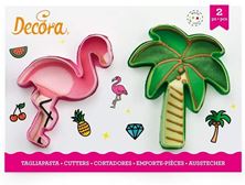 Picture of FLAMINGO & PALM TREE COOKIE CUTTER SET